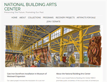 Tablet Screenshot of nationalbuildingarts.org